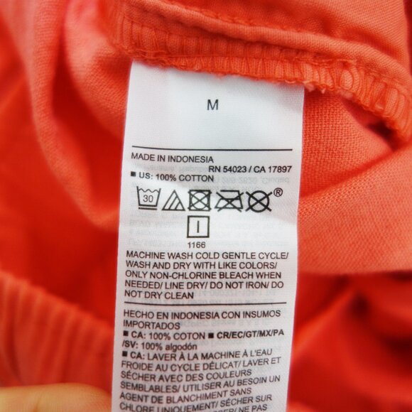 Old Navy High-Waisted Crinkle Gauze Super Wide-Leg Pants in Coral (M) NWT! - Picture 13 of 13